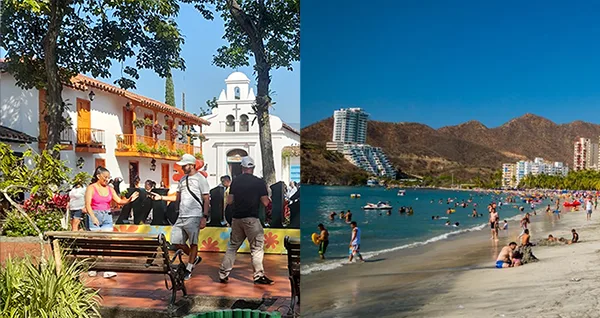 Plan Turístico Medellín Y Santa Marta 7 Días 6 Noches – City Tour Medellín y Comuna 13, Guatapé, City Tour en Chiva en Santa Marta y Playa Blanca